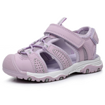 Ahannie Kids Sandals – Breathable Summer Shoes for Boys & Girls | Closed Toe, Water-Friendly, Lightweight (Toddler & Little Kid) 107 Lavender Purple