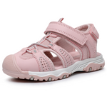 Ahannie Kids Sandals – Breathable Summer Shoes for Boys & Girls | Closed Toe, Water-Friendly, Lightweight (Toddler & Little Kid) 107 Pink