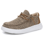 Ahannie Slip On Loafers for Boys and Girls 008 Brown