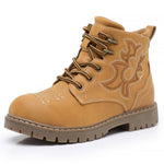 Ahannie Kids Boots for Girls and Boys Kids Hiking Boots - 817 Tan