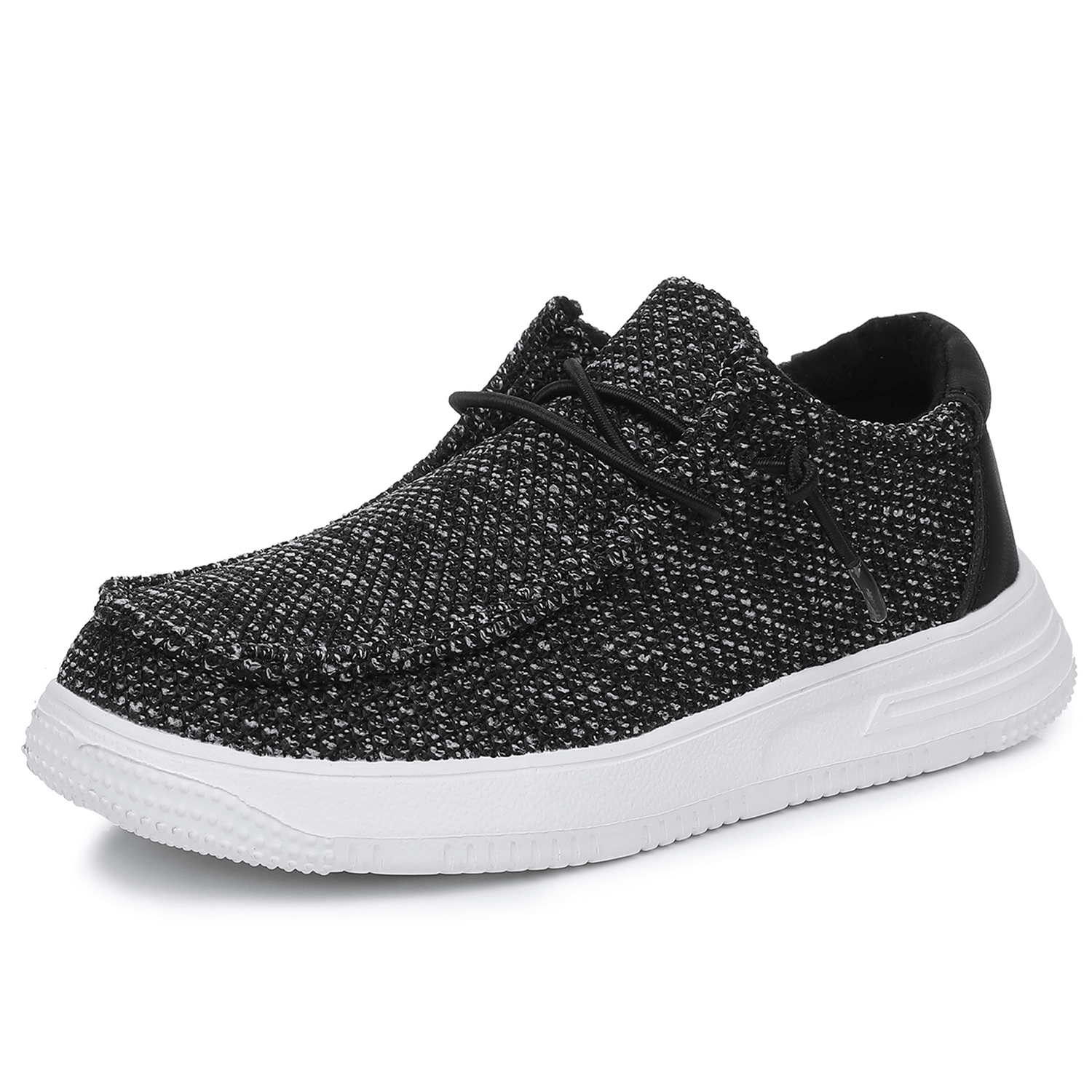 Ahannie Slip On Loafers for Boys and Girls 008 Black