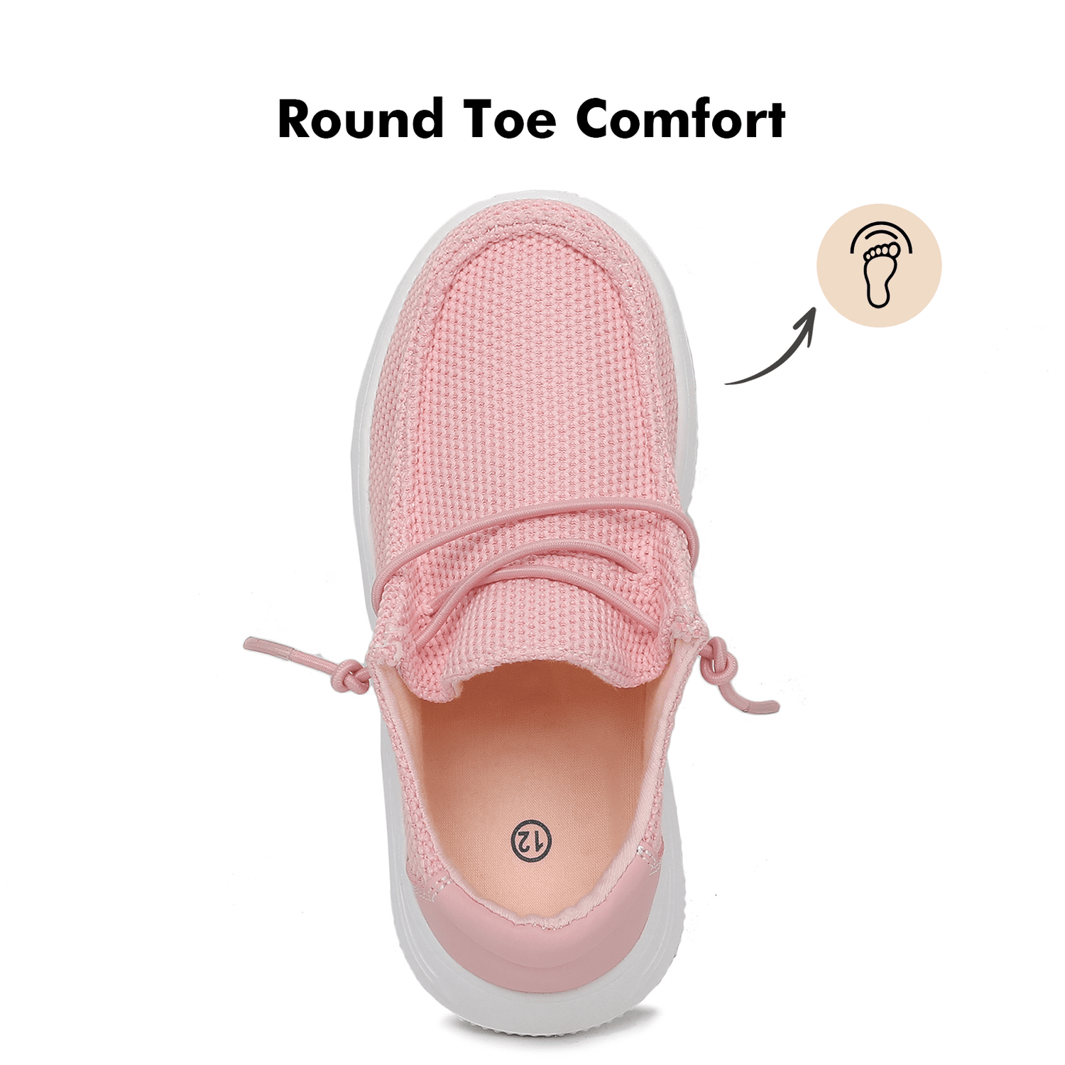 Ahannie Slip On Loafers for Boys and Girls 008 Pink